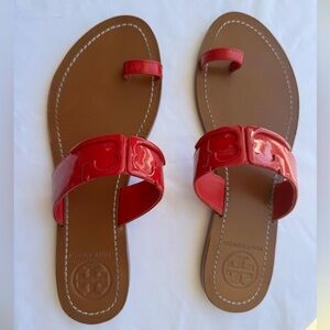 Tory Burch Red Slide Sandals